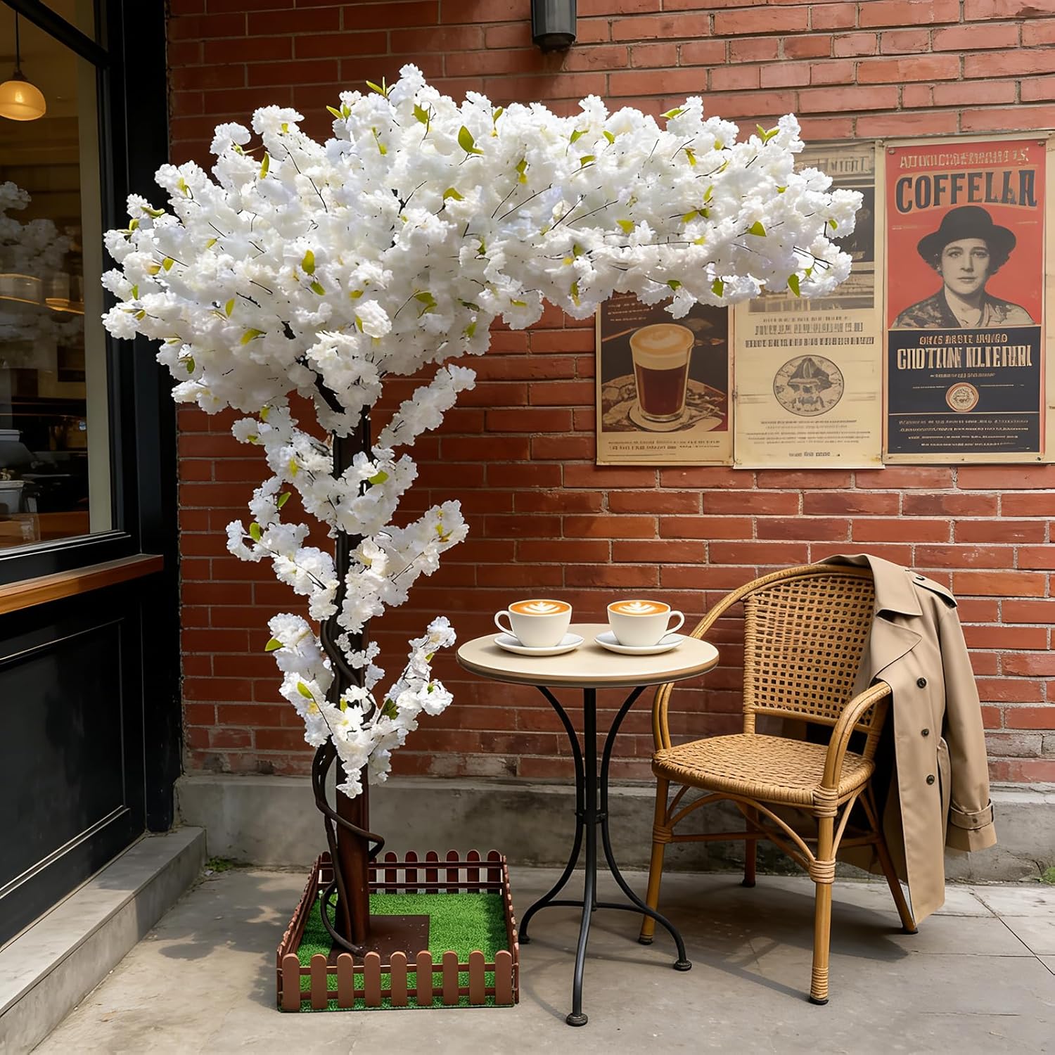 Bonsai Garden Restaurant - Árbol de Flores de Cerezo Blanco