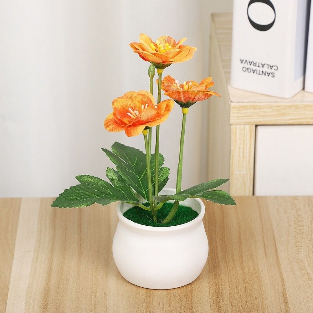 Bonsai Garden Display - Planta Artificial de Flor de Ciruelo,