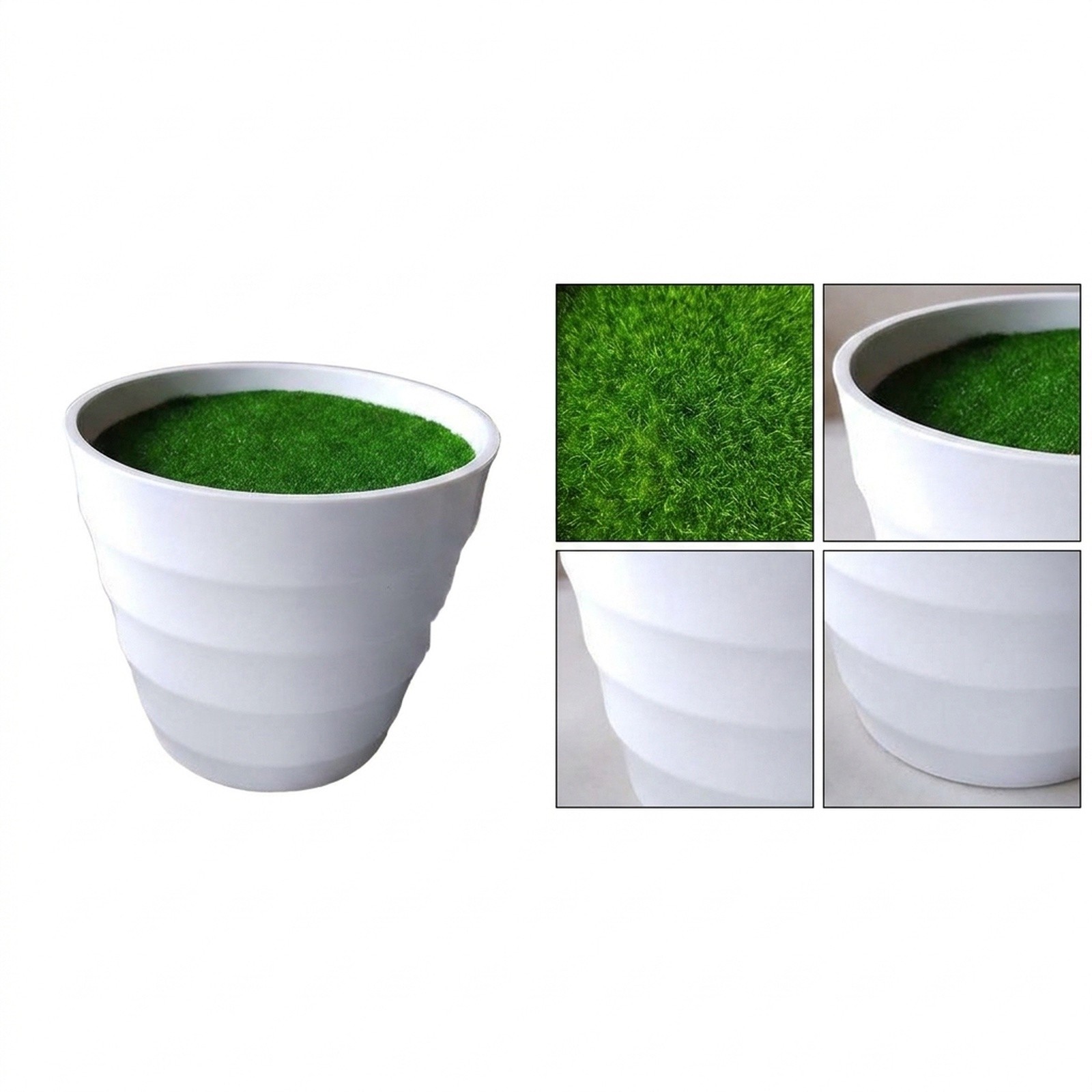 Bonsai Garden Restaurant - Maceta de Plástico con Césped Artificial