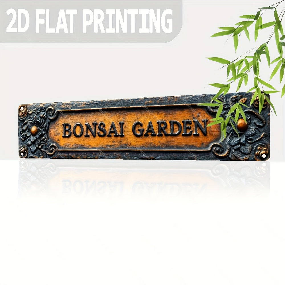 Letrero plano de aluminio resi - Bonsai Garden Restaurant reseña y precio