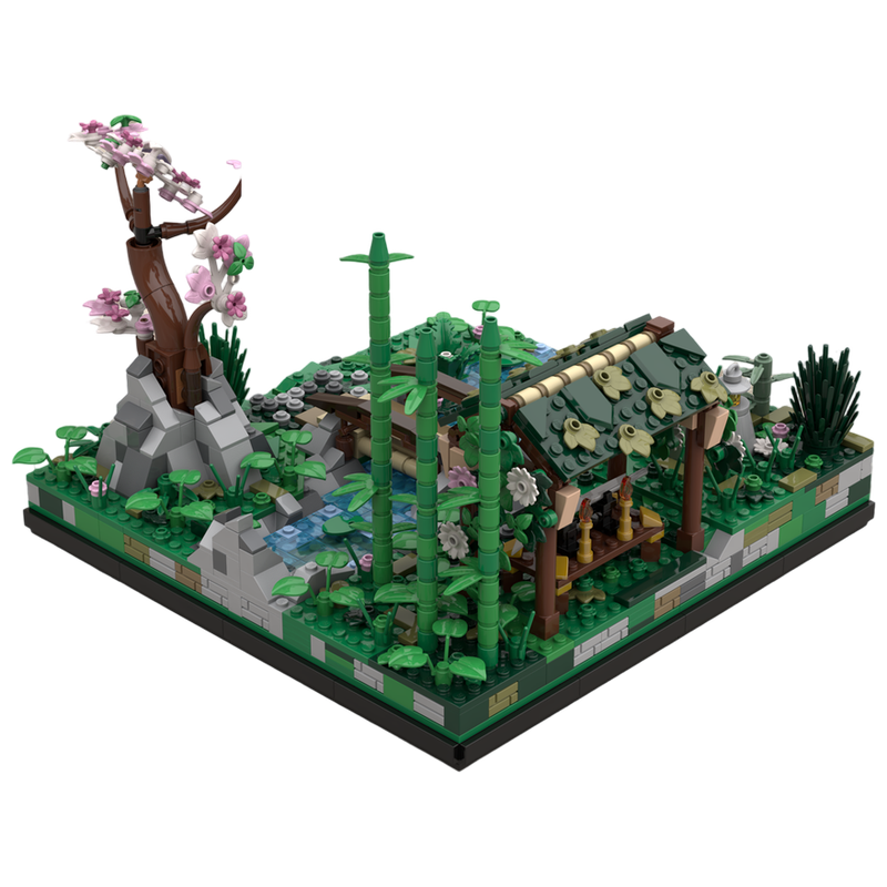 Bloques de construcción MOC de - Bonsai Garden Display reseña y precio