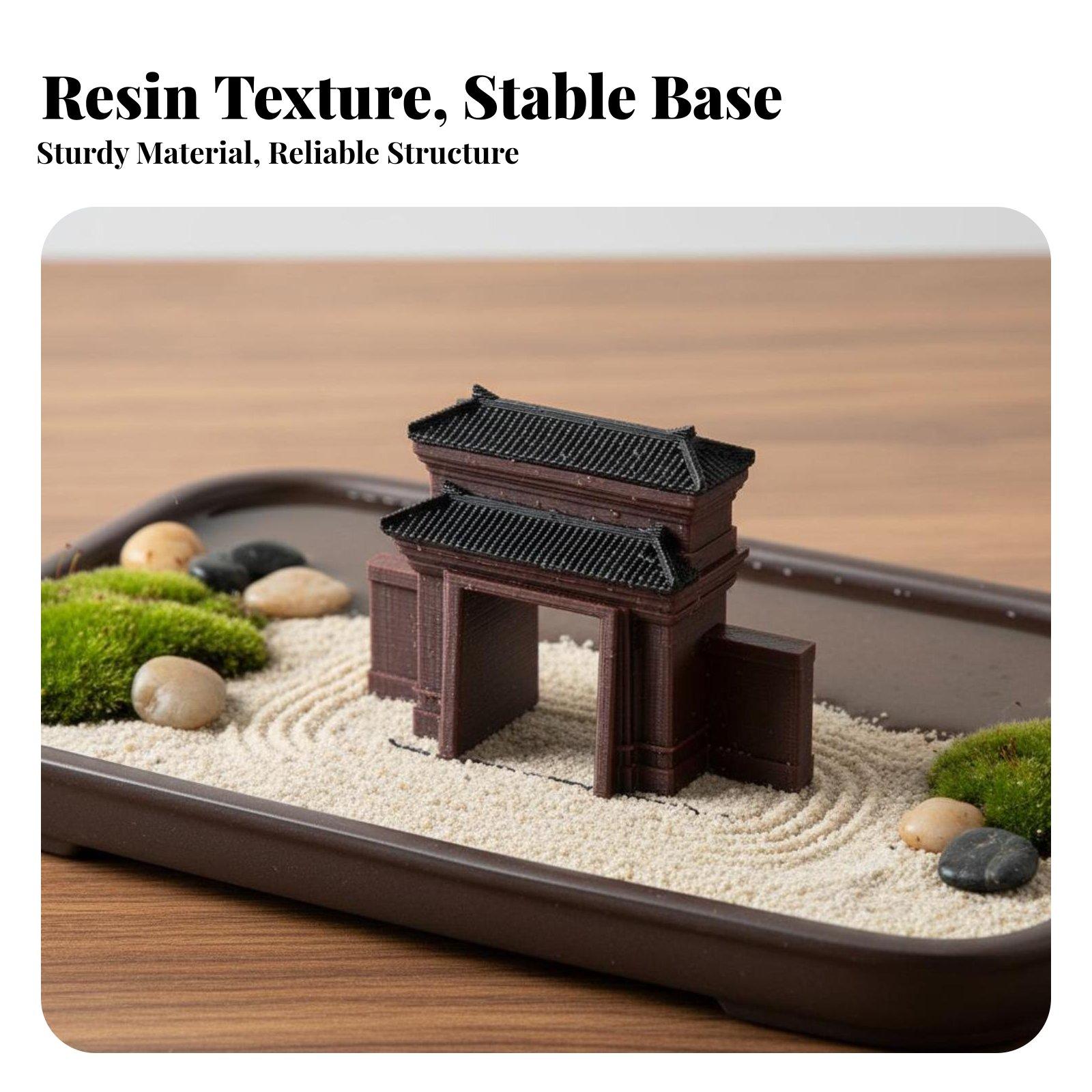 Figura de Casa de Resina Hecha - Bonsai Garden Display reseña y precio