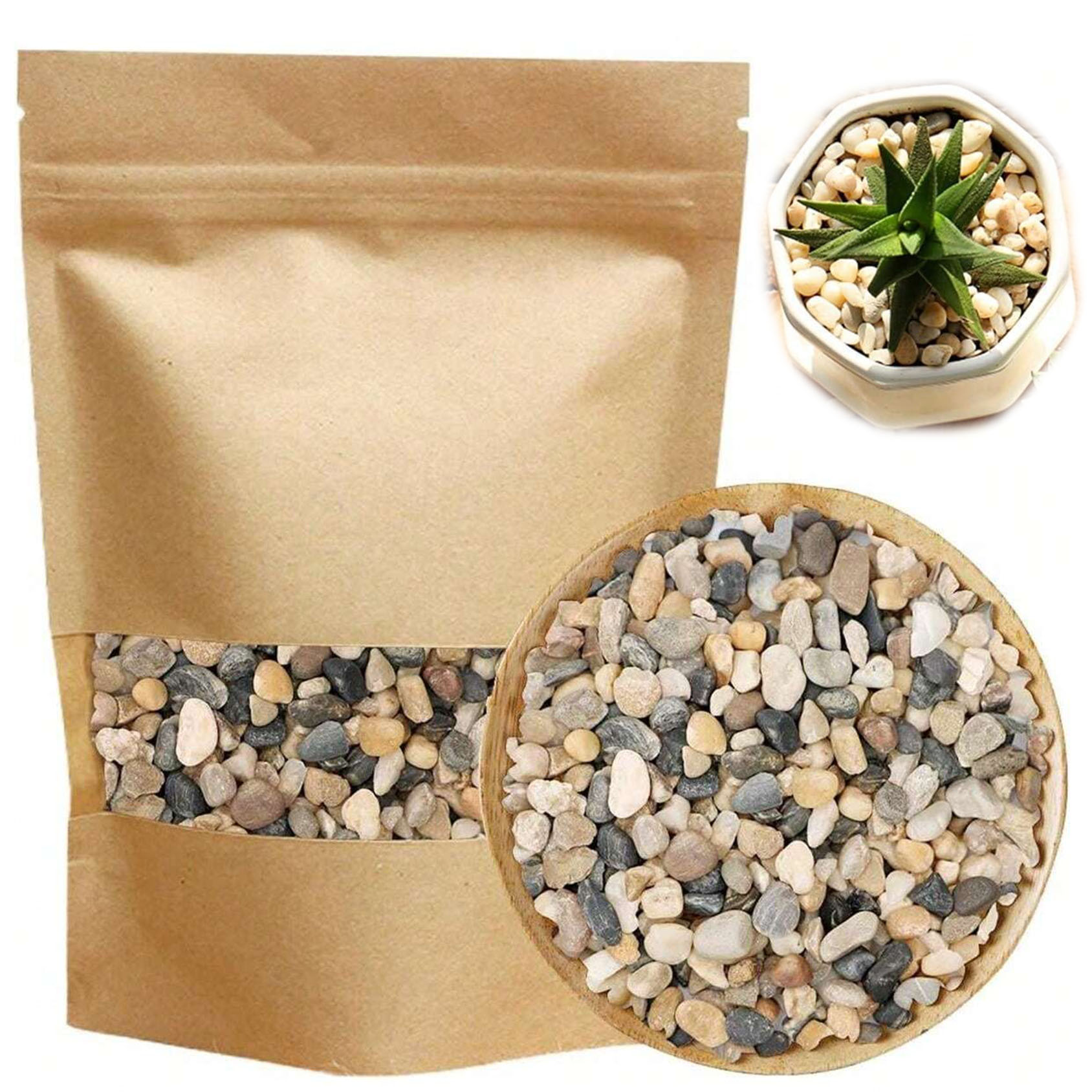 Piedras de rocas de río, guija - Sphagnum Moss Bag reseña y precio